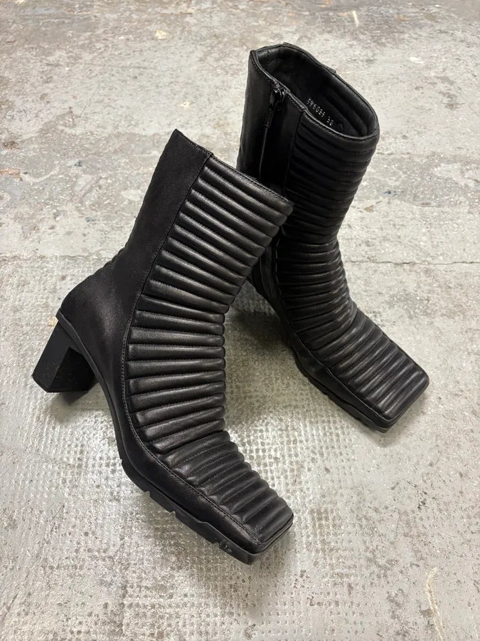 Balenciaga Black Motorcycle Biker Boots RDMTqBC 4