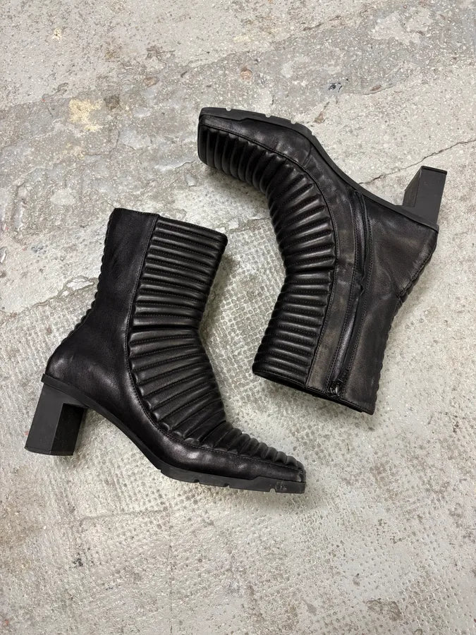 Balenciaga Black Motorcycle Biker Boots RDMTqBC 5