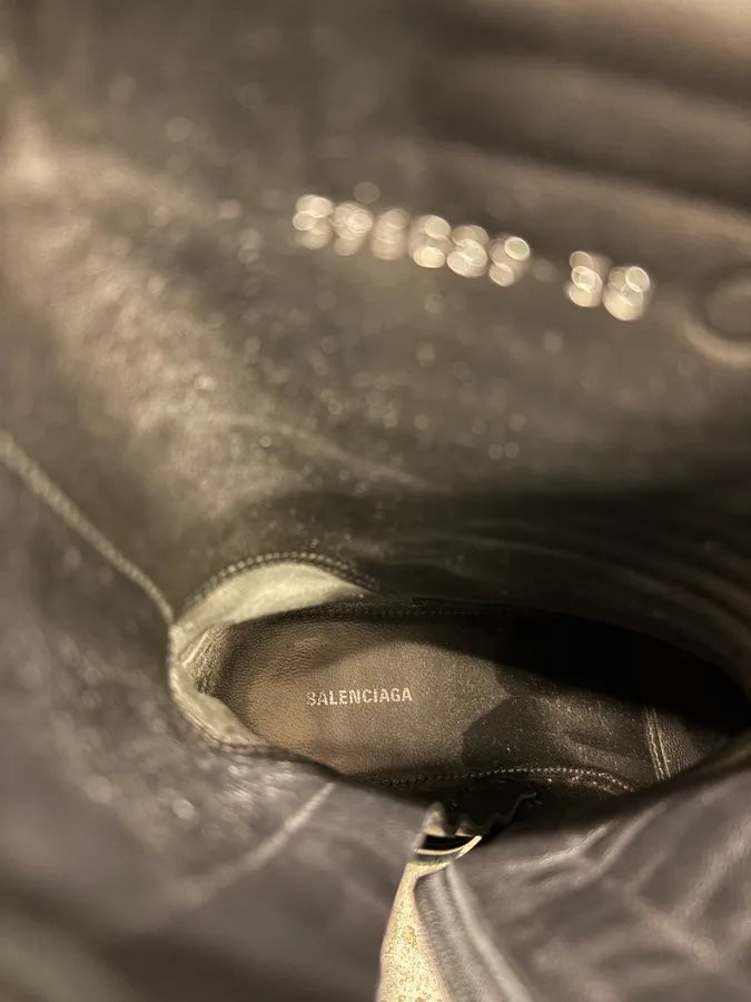 Balenciaga Black Motorcycle Biker Boots RDMTqBC 9