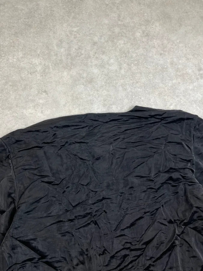 2000s Balenciaga Black Nylon Leather Contrast Longsleeve dsKIyzY 6