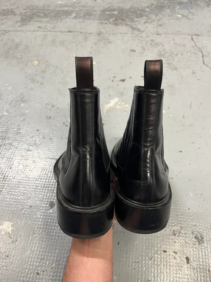 Balenciaga Black Premium Chelsea Classy Leather Boots LIKWxJl 4