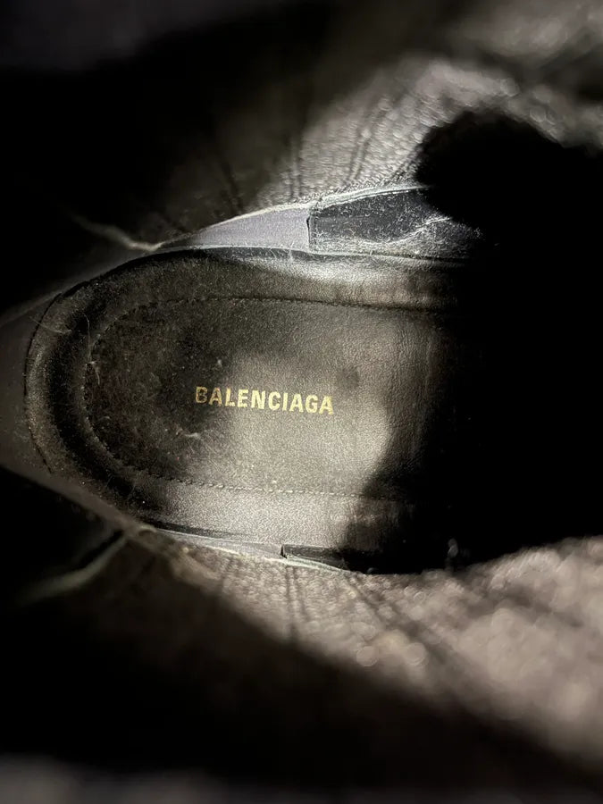 Balenciaga Black Premium Chelsea Classy Leather Boots LIKWxJl 7
