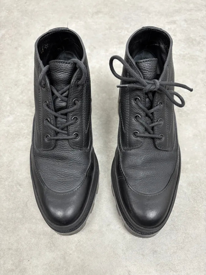 Balenciaga Black Premium Mountain Leather Boots CrjrmJD 1