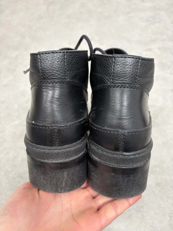 Balenciaga Black Premium Mountain Leather Boots CrjrmJD 5