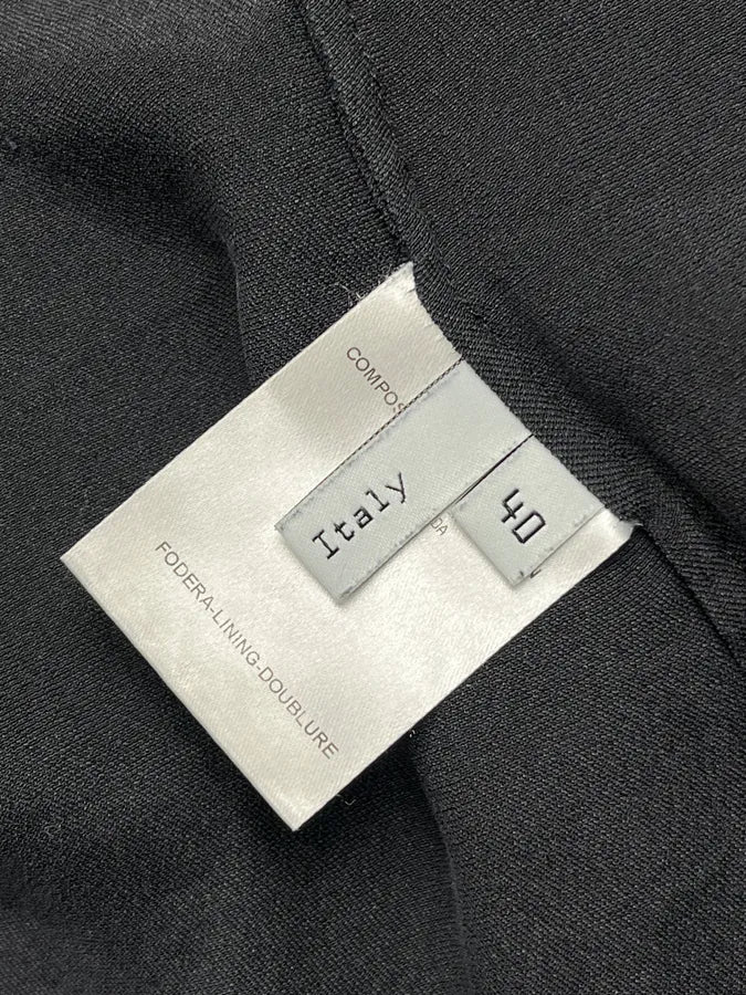 SS2007 Balenciaga Black Silk Button-Up Blouse Shirt UVKiKGr 8