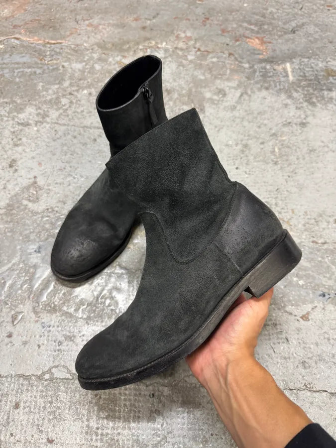 Balenciaga Black Suede Leather Chelsea Boots pQoCRLB 0