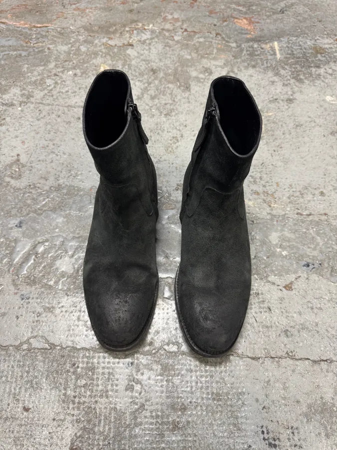 Balenciaga Black Suede Leather Chelsea Boots pQoCRLB 1
