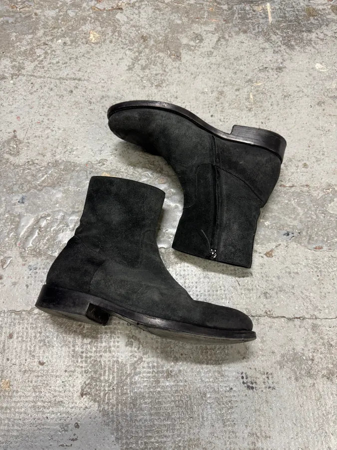 Balenciaga Black Suede Leather Chelsea Boots pQoCRLB 2