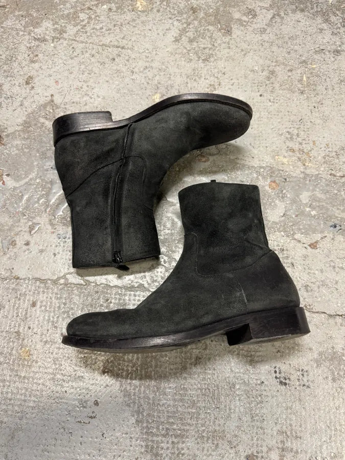 Balenciaga Black Suede Leather Chelsea Boots pQoCRLB 5