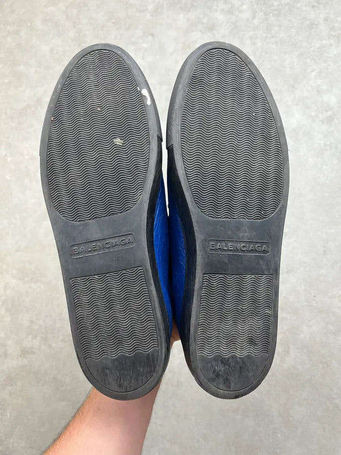 Balenciaga Blue Leather Arena High Sneakers uNvkaTJ 5