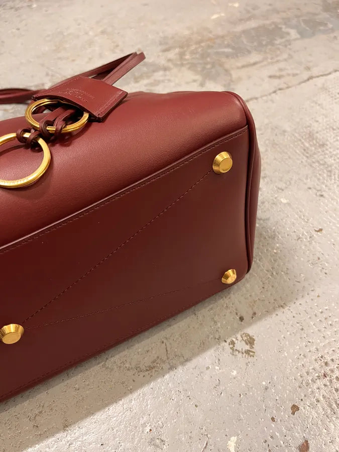 Balenciaga Bordeaux Leather Bell Air Handle Bag cNcgHHN 5