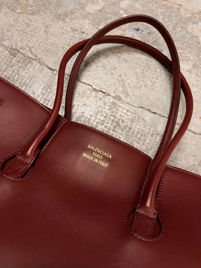Balenciaga Bordeaux Leather Bell Air Handle Bag cNcgHHN 7