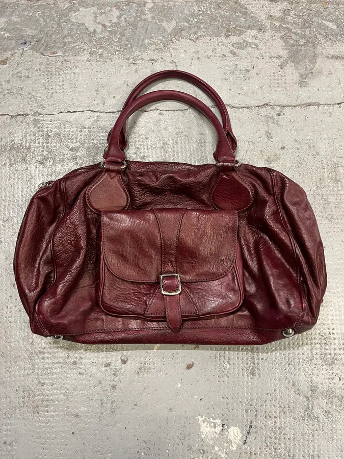 Balenciaga Bordeaux Leather Handle Bag  pOYjIPo 0