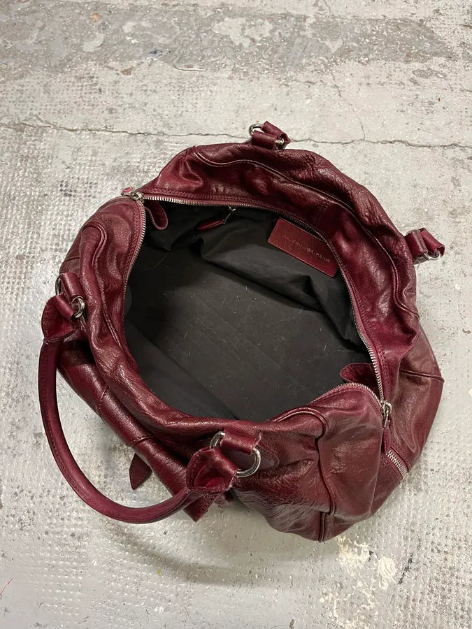 Balenciaga Bordeaux Leather Handle Bag  pOYjIPo 6
