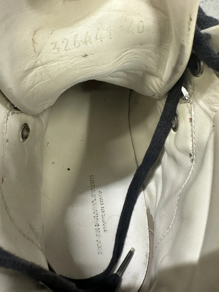 Balenciaga Brown & Orange Leather High Sneakers WETjECl 7