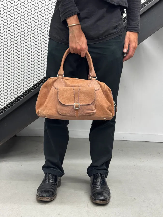 Balenciaga Brown Big Pocket Leather Bag PaccCsV 1