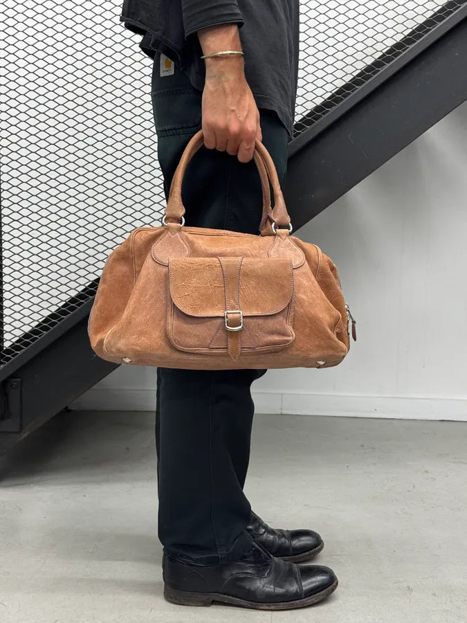 Balenciaga Brown Big Pocket Leather Bag PaccCsV 2