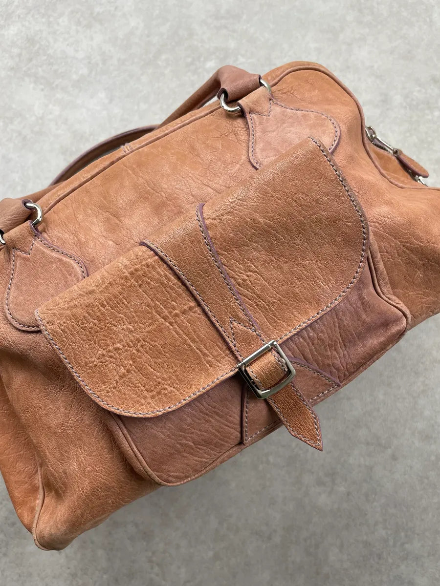 Balenciaga Brown Big Pocket Leather Bag PaccCsV 7