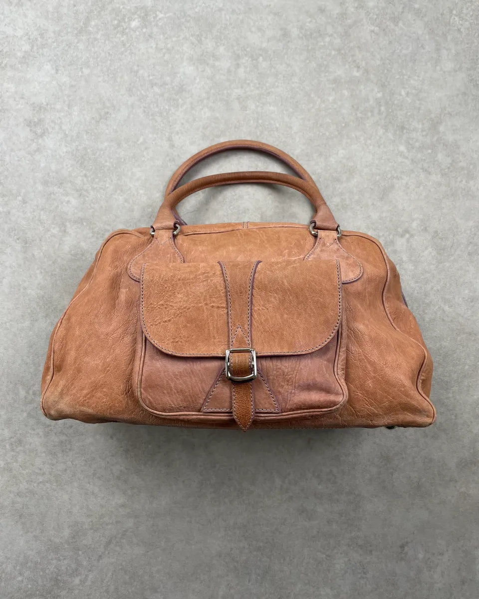 Balenciaga Brown Big Pocket Leather Bag PaccCsV 0