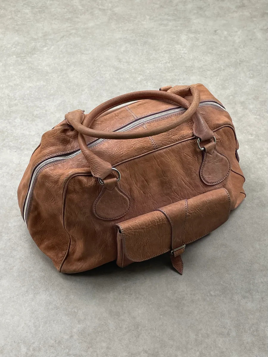 Balenciaga Brown Big Pocket Leather Bag PaccCsV 3