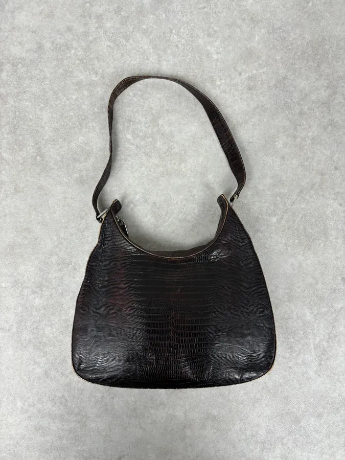 1990s Balenciaga Brown Leather Handle Bag OIqmZWO 0