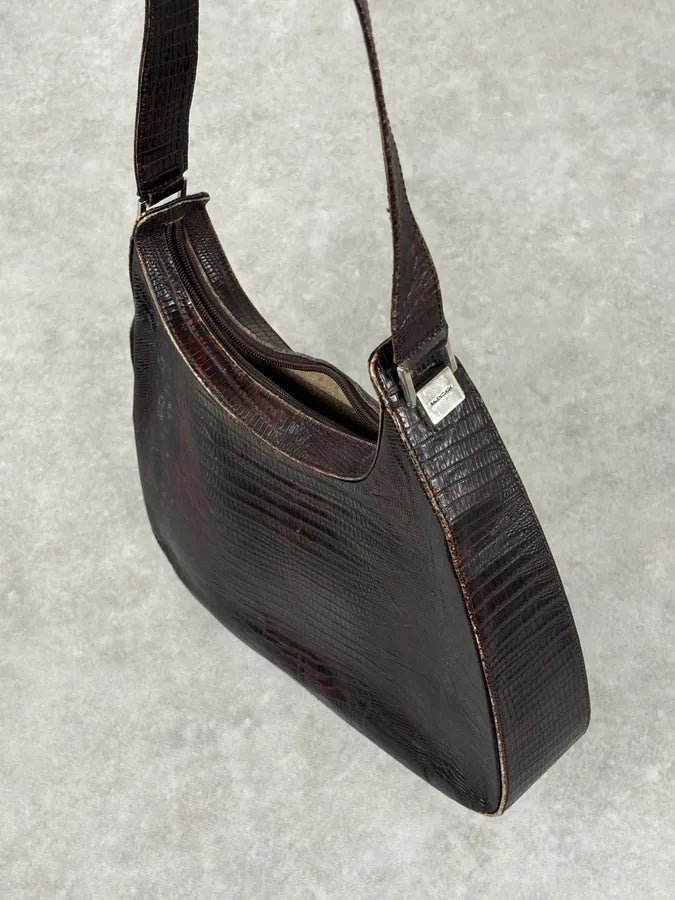 1990s Balenciaga Brown Leather Handle Bag OIqmZWO 8