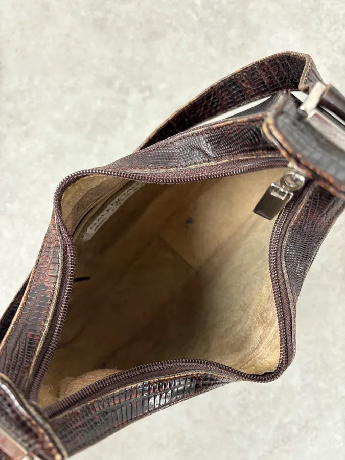 1990s Balenciaga Brown Leather Handle Bag OIqmZWO 5