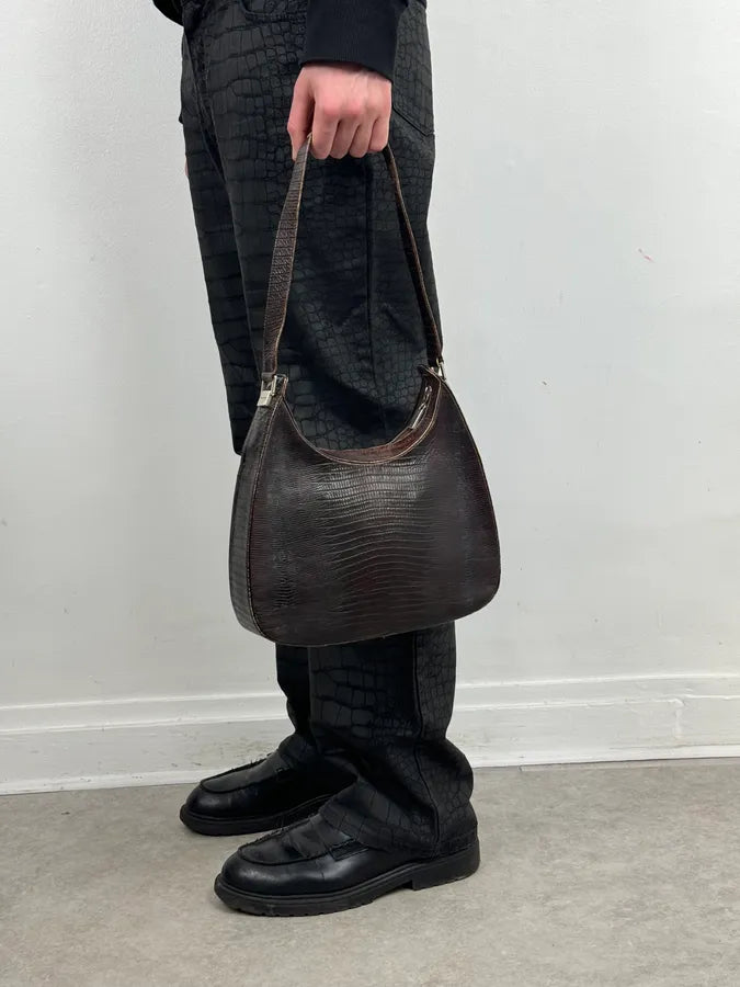 1990s Balenciaga Brown Leather Handle Bag OIqmZWO 2