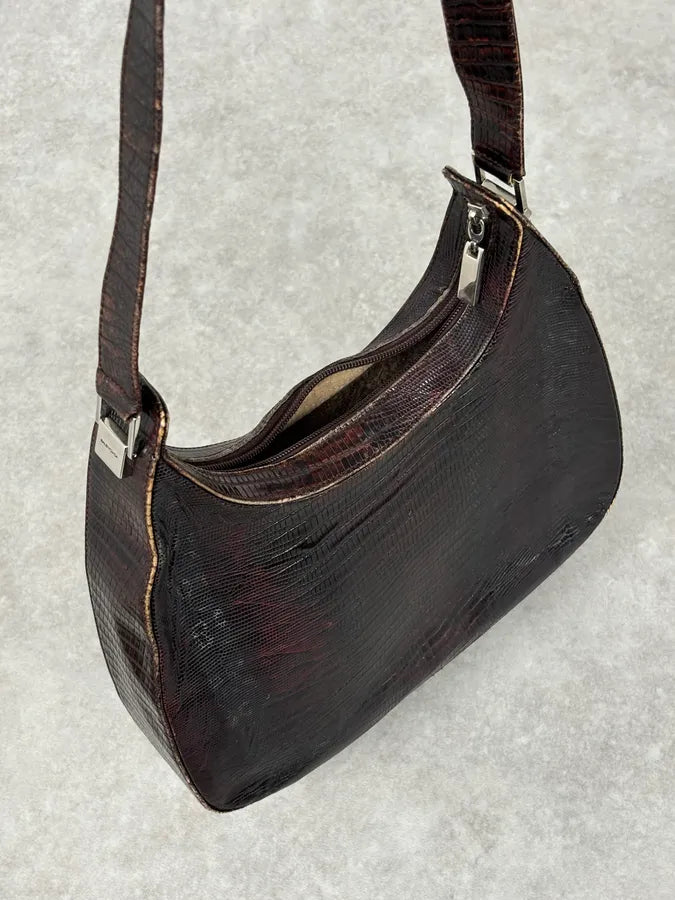 1990s Balenciaga Brown Leather Handle Bag OIqmZWO 9
