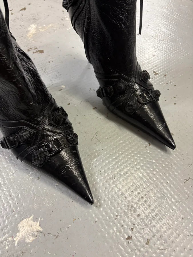 Balenciaga Cagole 90 Black Heels ttHVudB 6