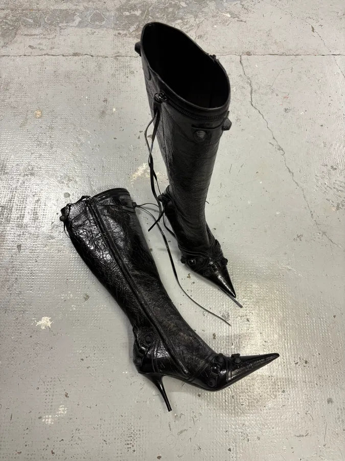 Balenciaga Cagole 90 Black Heels ttHVudB 4