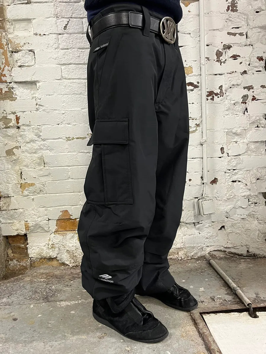 Balenciaga Cargo Ski Sports Icon Black Pants EjFqQoa 2