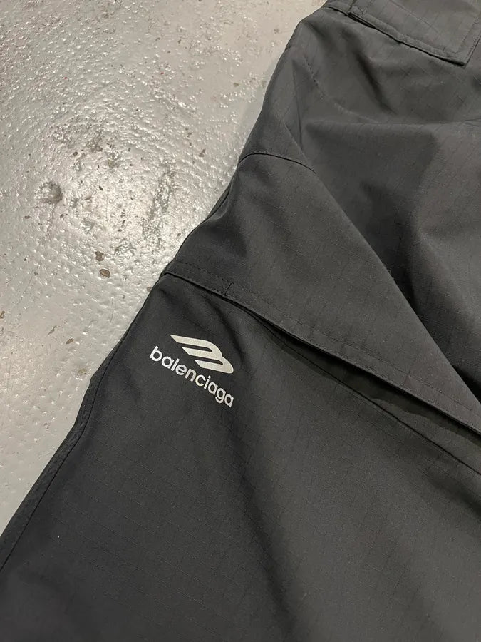 Balenciaga Cargo Ski Sports Icon Black Pants EjFqQoa 7