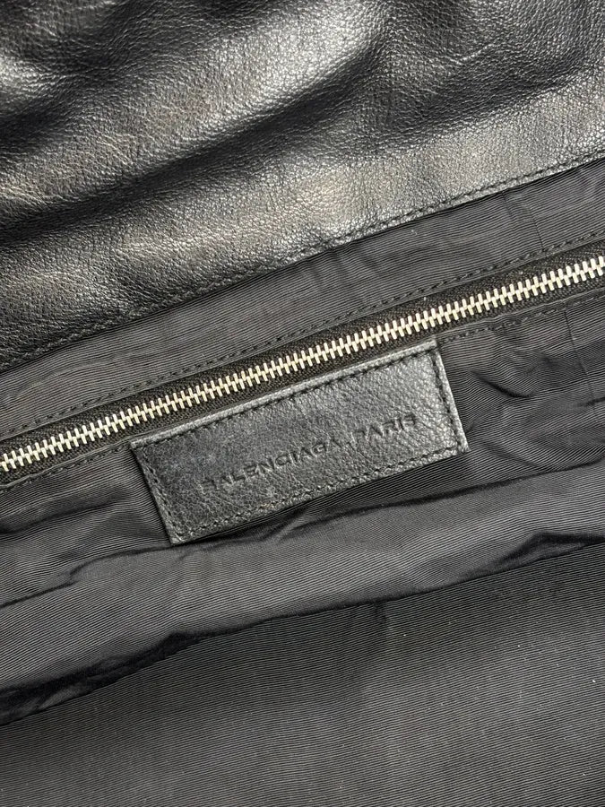 2000s Balenciaga Grey Wool Leather Multi-Pocket Handle Bag NKjfzEI 18