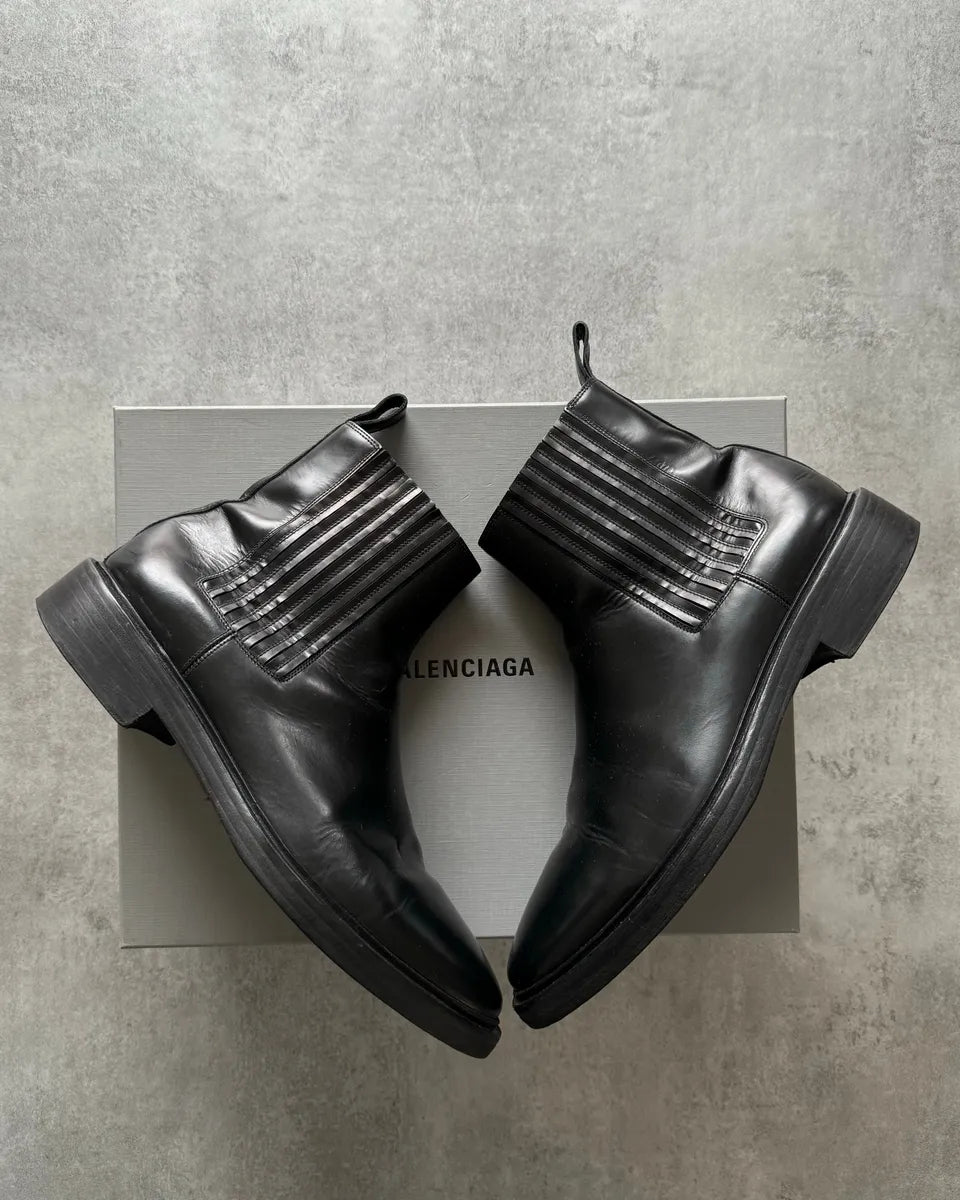 Balenciaga Chelsea Ankle Leather Boots SVlSNlm 1