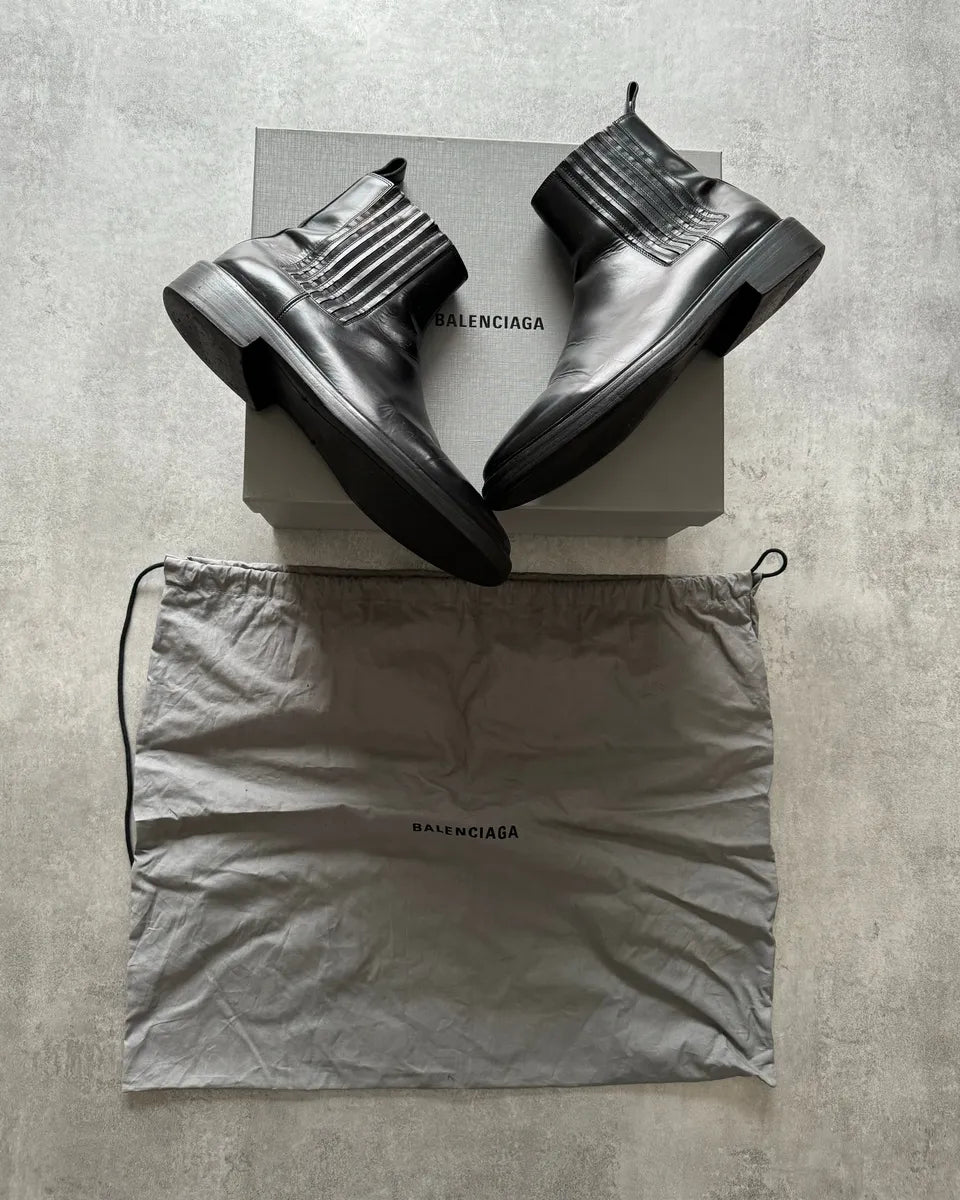 Balenciaga Chelsea Ankle Leather Boots SVlSNlm 6