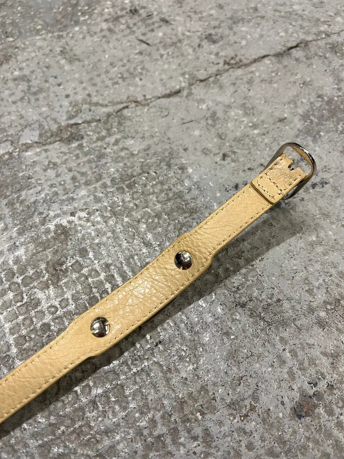 Balenciaga City Arena Beige Metallic Embellished Bracelet slJYSKz 5