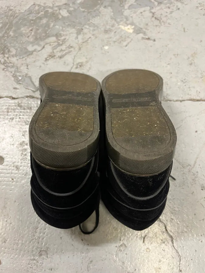 Balenciaga City Black Suede Leather High Sneakers JOEqziw 8