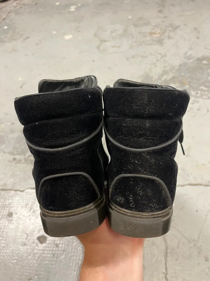 Balenciaga City Black Suede Leather High Sneakers JOEqziw 7