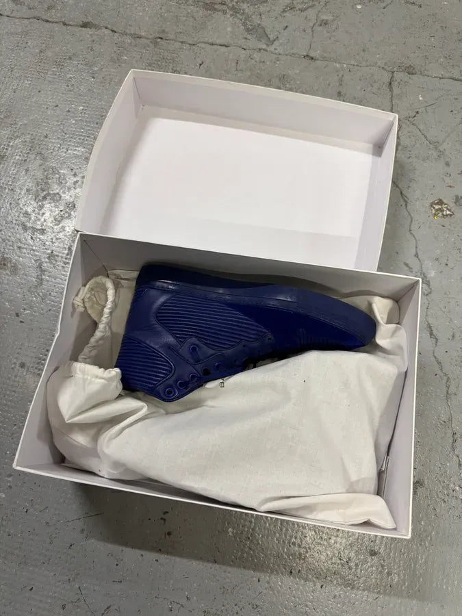 Balenciaga City Blue Monochrome Leather High Sneakers WXYdneJ 11