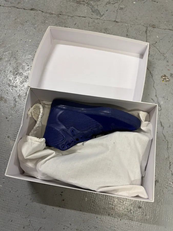 Balenciaga City Blue Monochrome Leather High Sneakers WXYdneJ 11