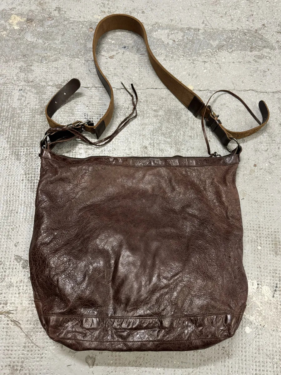 Balenciaga City Brown Leather Shoulder Bag iOVUCaR 1