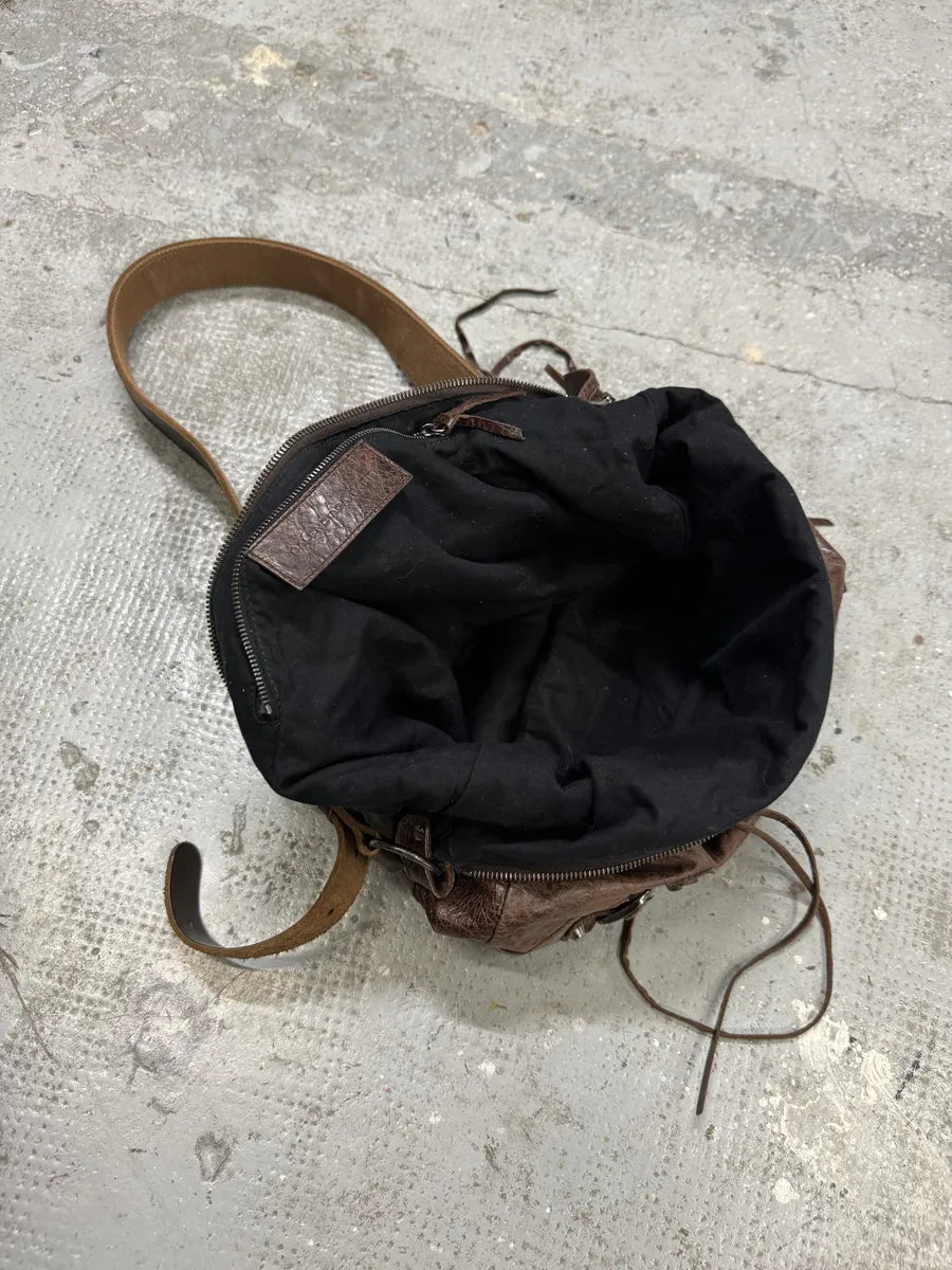 Balenciaga City Brown Leather Shoulder Bag iOVUCaR 6
