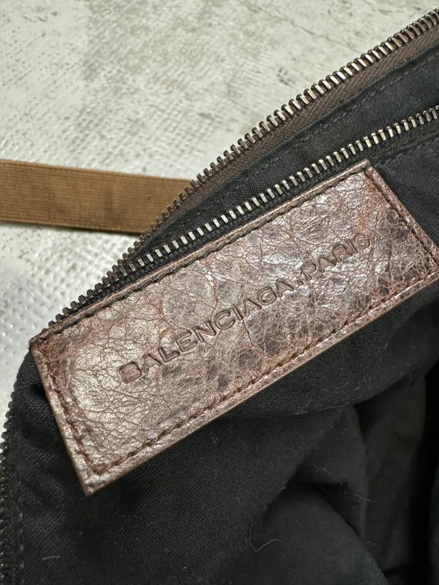 Balenciaga City Brown Leather Shoulder Bag iOVUCaR 7