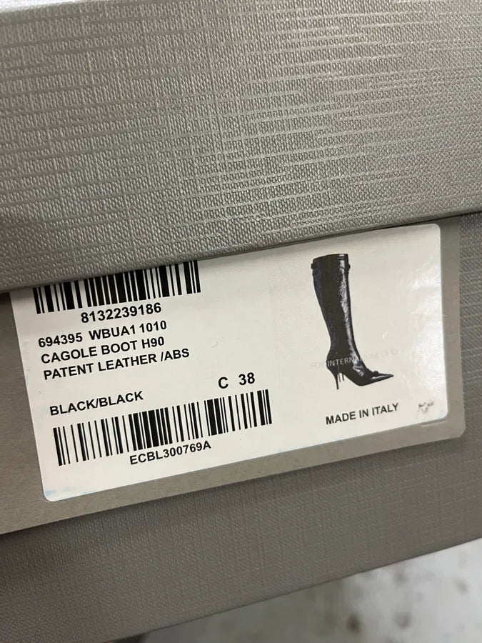 Balenciaga City Cagole 90 Black Heels Boots cudIFRv 11