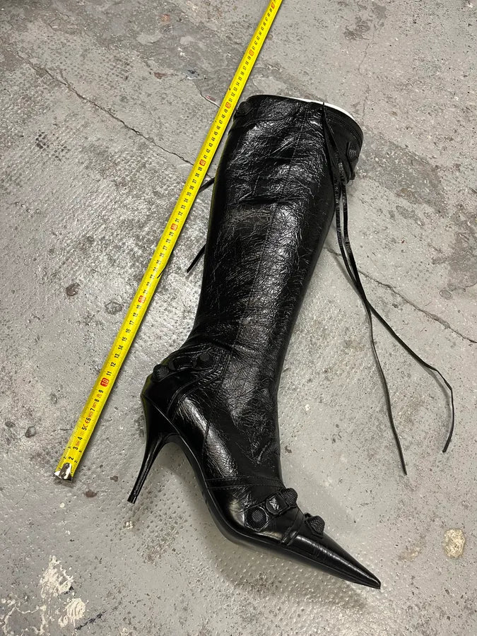 Balenciaga City Cagole 90 Black Heels Boots cudIFRv 8