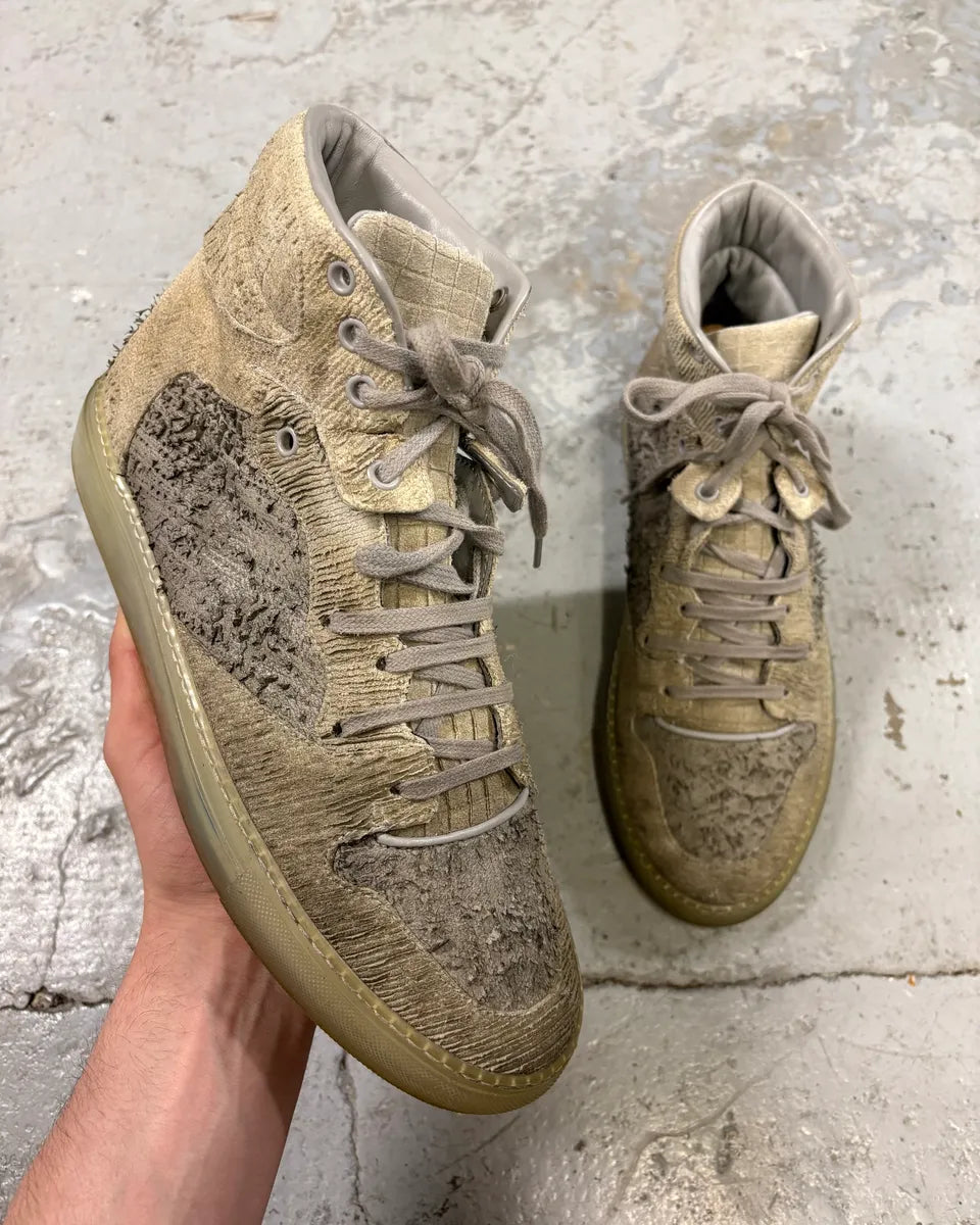 Balenciaga City Grey High Hybrid Suede Sneakers srOGJrN 0