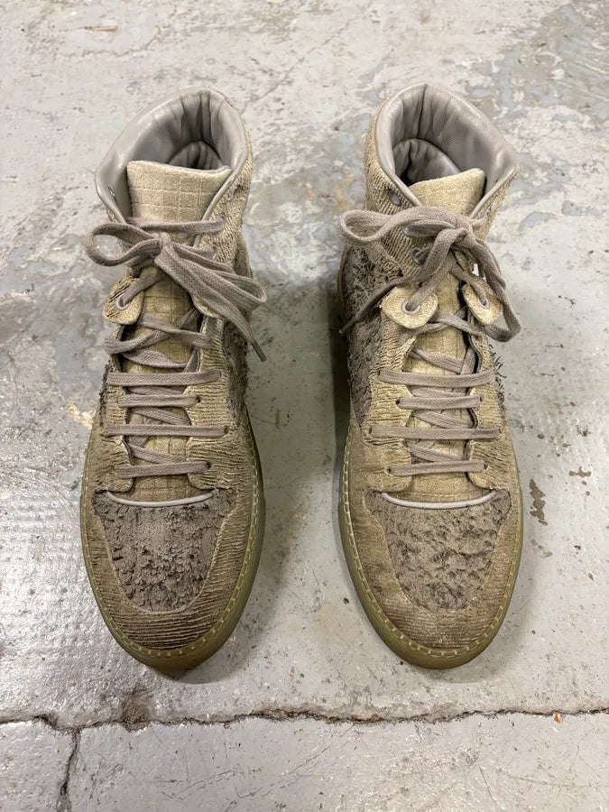 Balenciaga City Grey High Hybrid Suede Sneakers srOGJrN 1