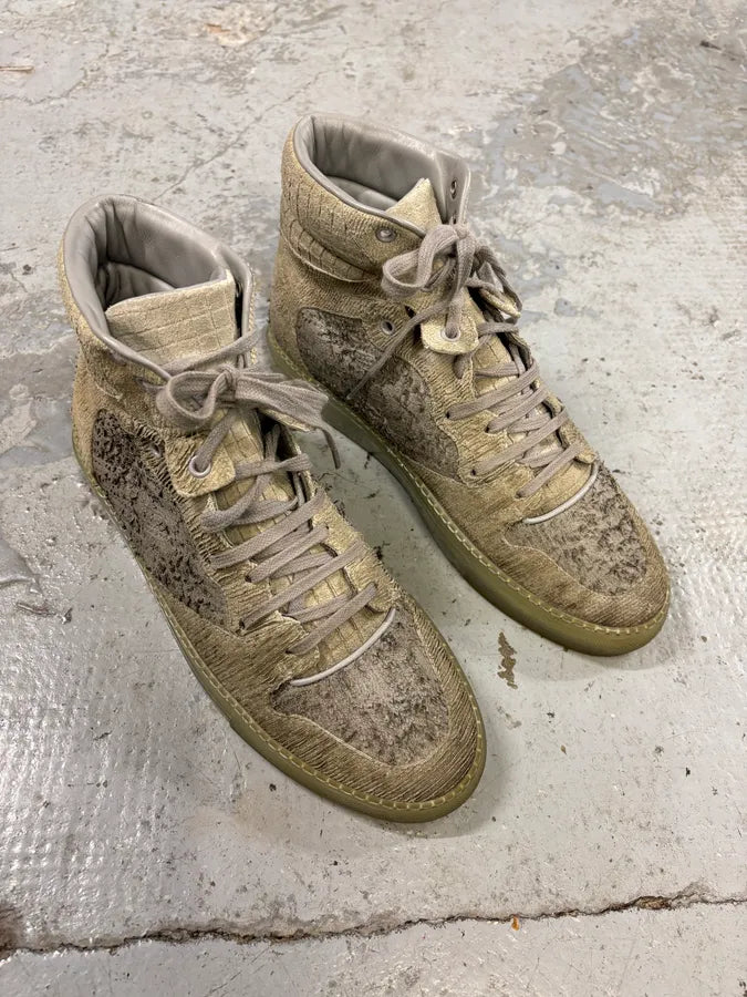 Balenciaga City Grey High Hybrid Suede Sneakers srOGJrN 3