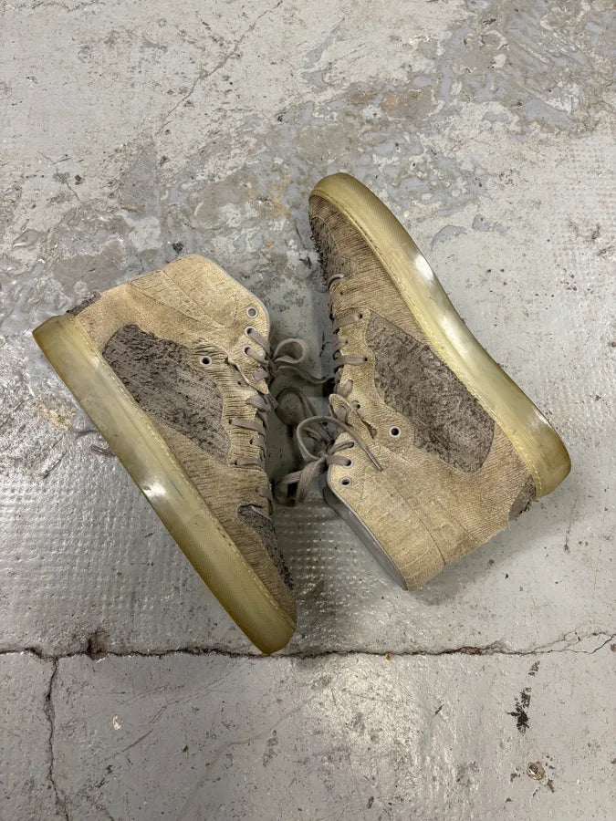 Balenciaga City Grey High Hybrid Suede Sneakers srOGJrN 5